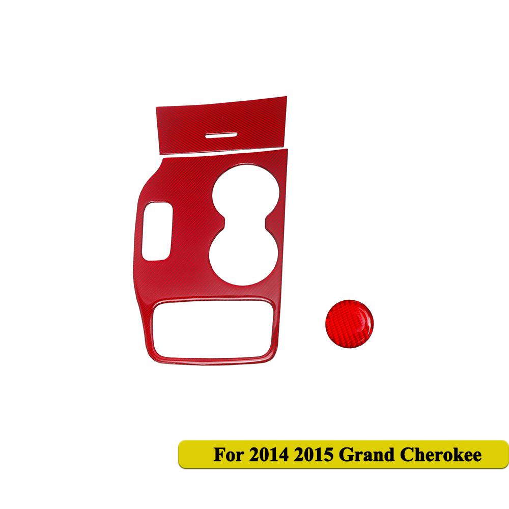 Накладка на панель переключения передач из углеродного волокна для Jeep Grand Cherokee 2011-2015 2016-2018 Накладка на ручку переключателя Отделка Наклейки на автомобиль Аксессуары