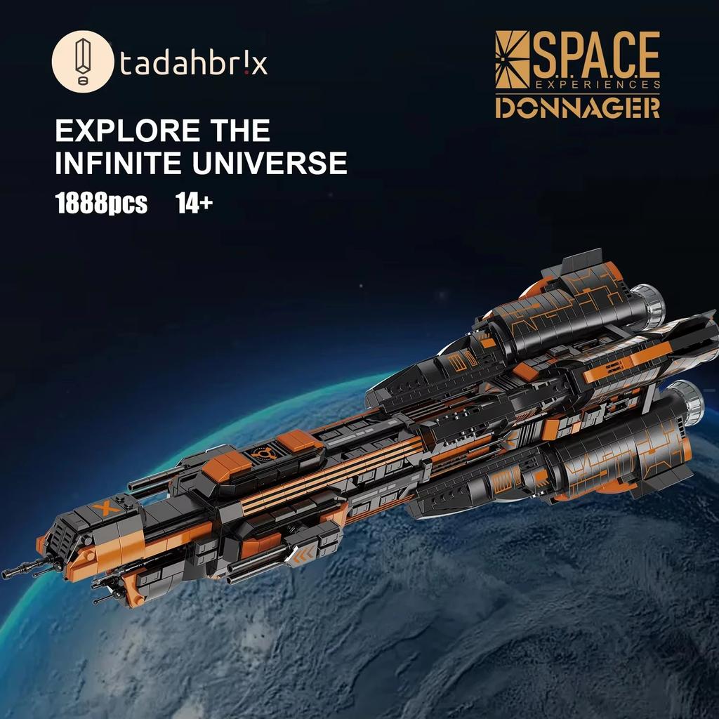 Космический линкор Конструктор Креативный Военно-морской линкор Истребитель Модель Кирпичики Настольное украшение Сделай сам Игрушка для детей Праздничные подарки