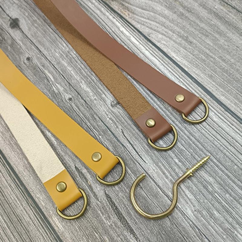 2 Pcs Leather Curtain Tiebacks Leather Curtain Buckle Creativity Curtain Holdbacks European Classic Retro Curtain Ties
