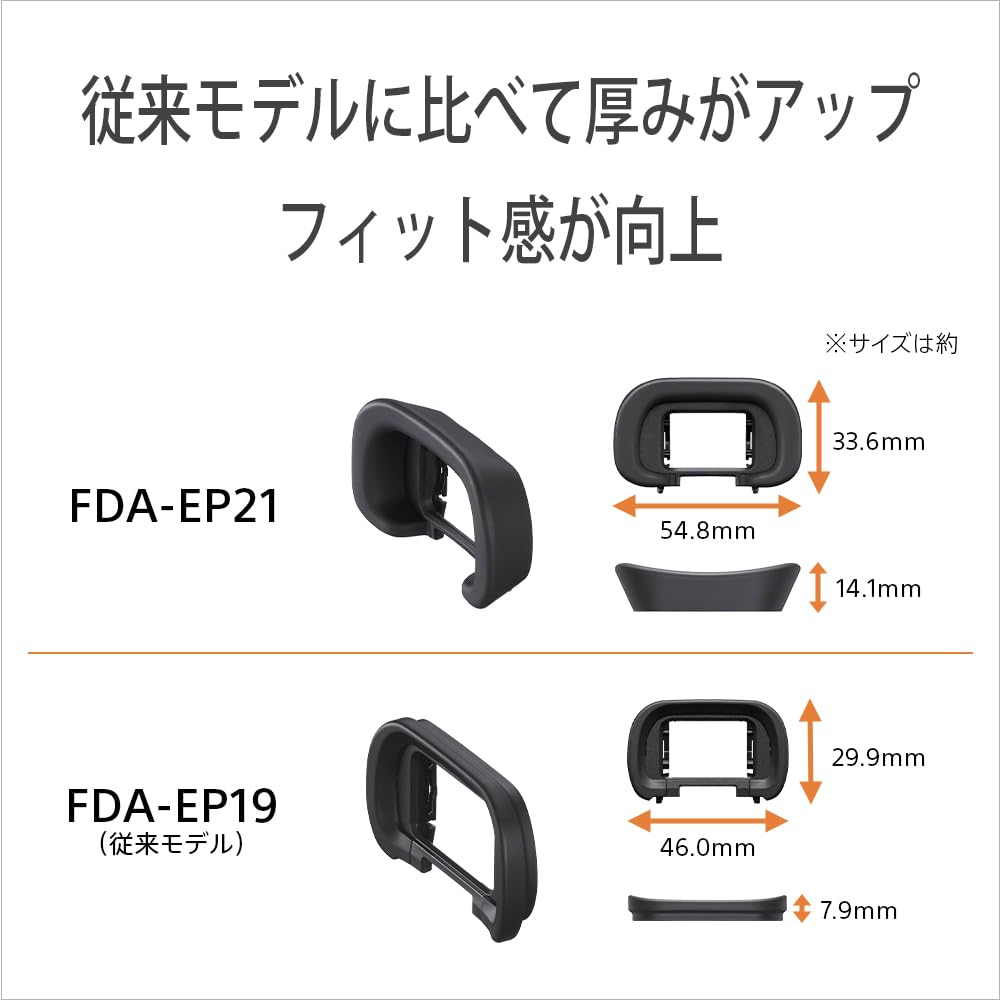 Sony Eyepiece Cup with FDA-EP21 (Compatible 1 II, 1, 9 III, 7R V, 7 IV, 7S III)