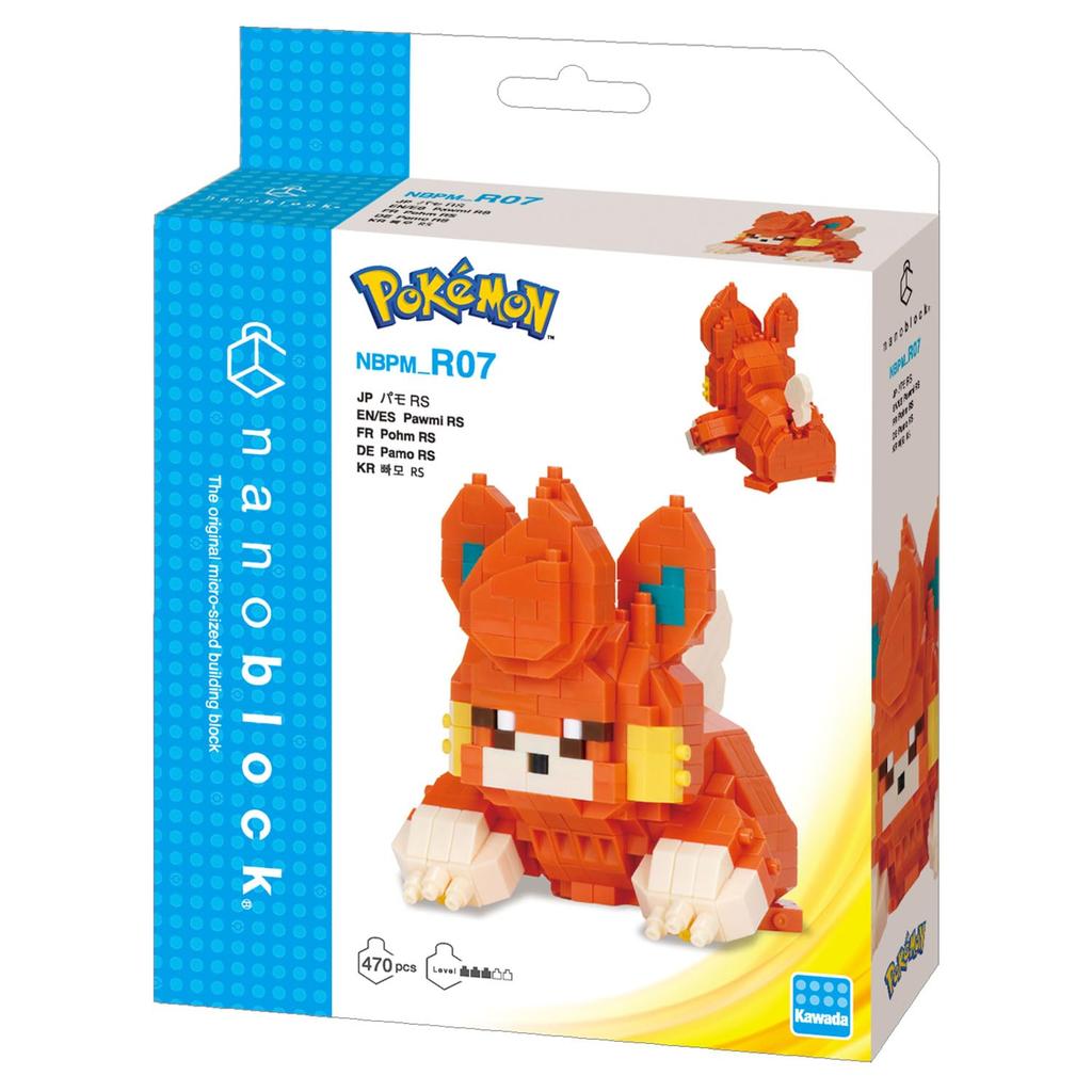 Kawada Nanoblock Pamo RS Возраст 12 и Интерьерное хобби Pokémon NBPM_R07, 4x14x18см, Вверх,