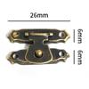 10 шт. антикварный бронзовый замок для ювелирных изделий, защелка для чемодана, застежка для деревянной коробки, защелка, пряжка, декоративные аксессуары