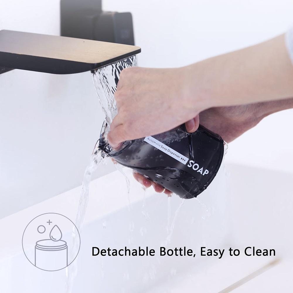 Автоматический дозатор мыла, бесконтактный, емкость 320 мл, дисплей температуры, плотная пена, стиральная машина для рук, 1500 мАч, перезаряжаемые автоматические дозаторы мыла