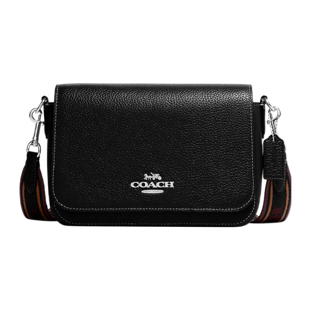 New COACH Leather Crossbody Bag, Shoulder Bag Women's Black CH252-SVA47