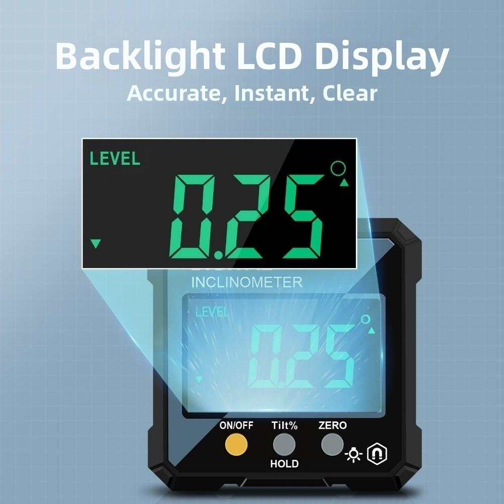 Односторонний магнитный уклономер Водонепроницаемый цифровой инклинометр Строительство