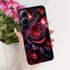 For Infinix Smart 20 4G Case New Fashion Flower Pattern Soft Black Silicone Phone Cover For Infinix Smart 20 Bumper Smart20 Para
