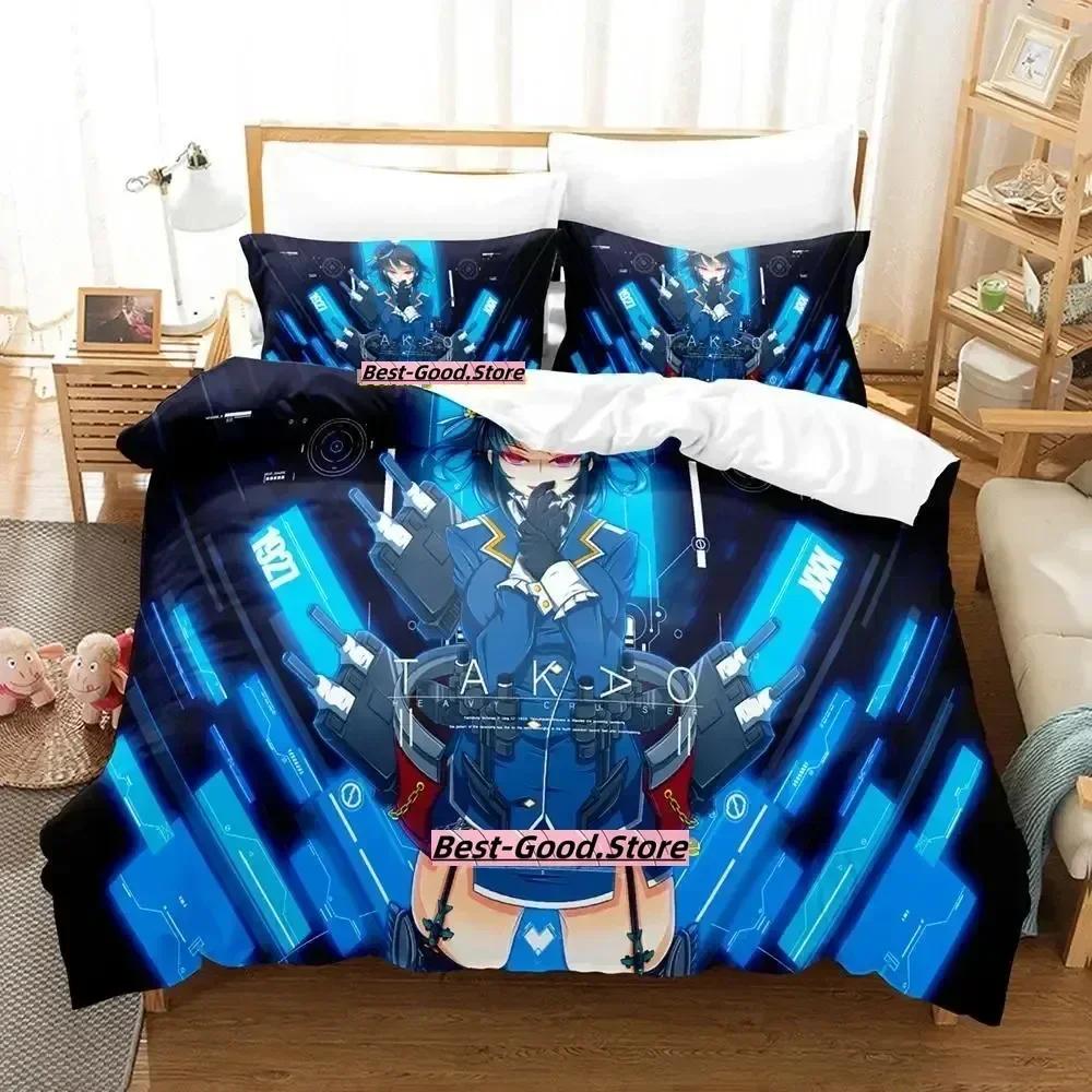 Комплект постельного белья Kantai Collection Односпальный Полуторный Двуспальный Кинг-сайз Комплект для кровати Взрослый Детский Спальня Комплекты пододеяльников Аниме постельное белье Кровать