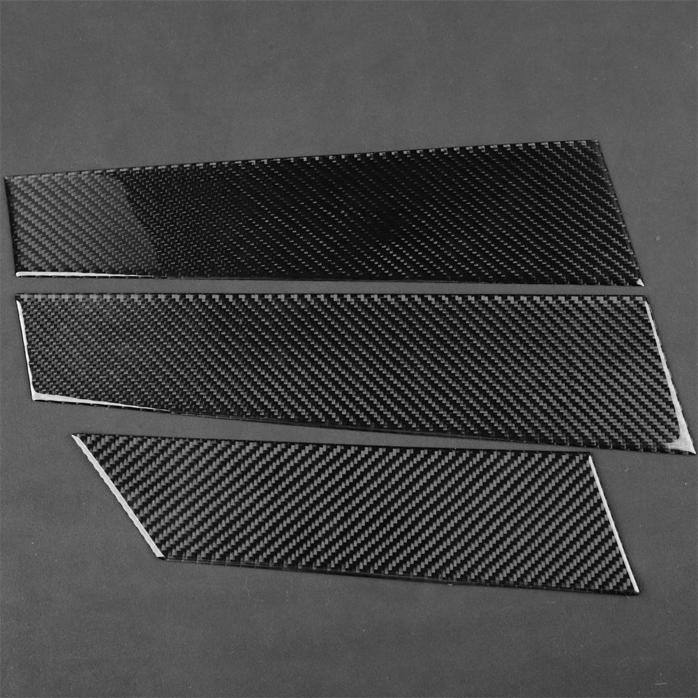 6pcs Carbon Fiber Door Window B Pillar Cover Trim Sticker For BYD Seal 22-25