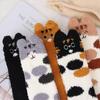 gift Fluffy Thickening Plush Sleep Bed Sock Floor Socks Cashmere Sox Coral velvet socks Paw pattern