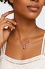 Colar Elegante com Pedras Roxas