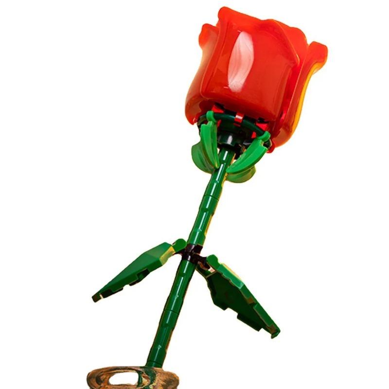 День святого Валентина Роза Строительные блоки бессмертный букет пазл пазл игрушка игрушка подарок украшения