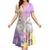 Summer Butterfly Print Women's Dresses Female Plus Size Long Dresses Elegant Dresses For Women's Clothing