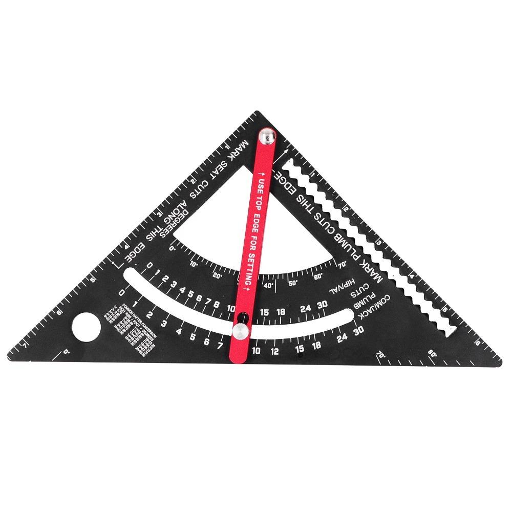 7 Inch Aluminum Alloy Triangle Ruler Adjustable Angle Adjustable Rafter Framing Square Framing