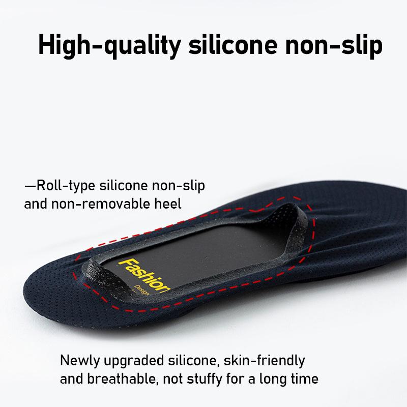 Мужские носки-невидимки, одинаковые повседневные невидимые лодочки, весенне-летние силиконовые нескользящие неглубокие уютные однотонные хлопковые носки