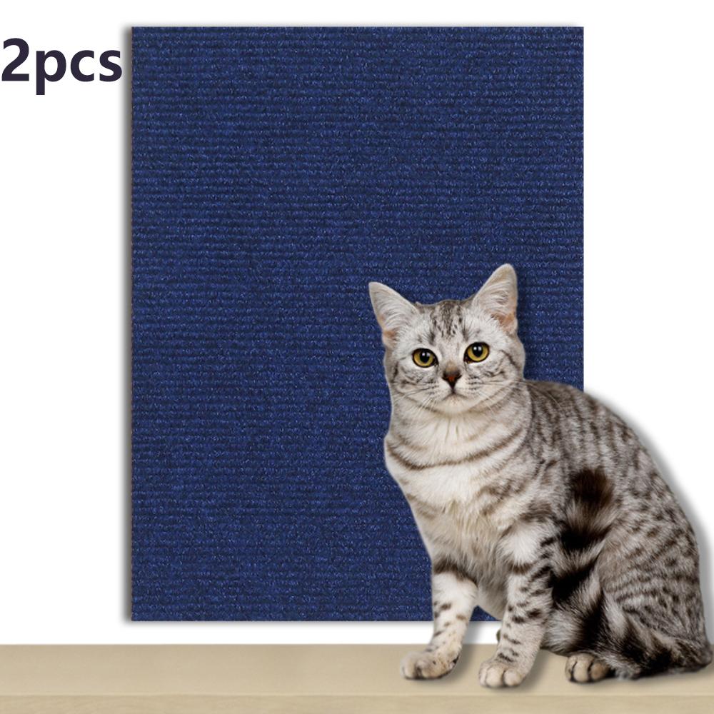 2 Rolls Thickened Self-Adhesive Cat Scratching Pad Anti-Scratch Mat Cuttable Furniture Wall Cat Climbing Frame Protective Film