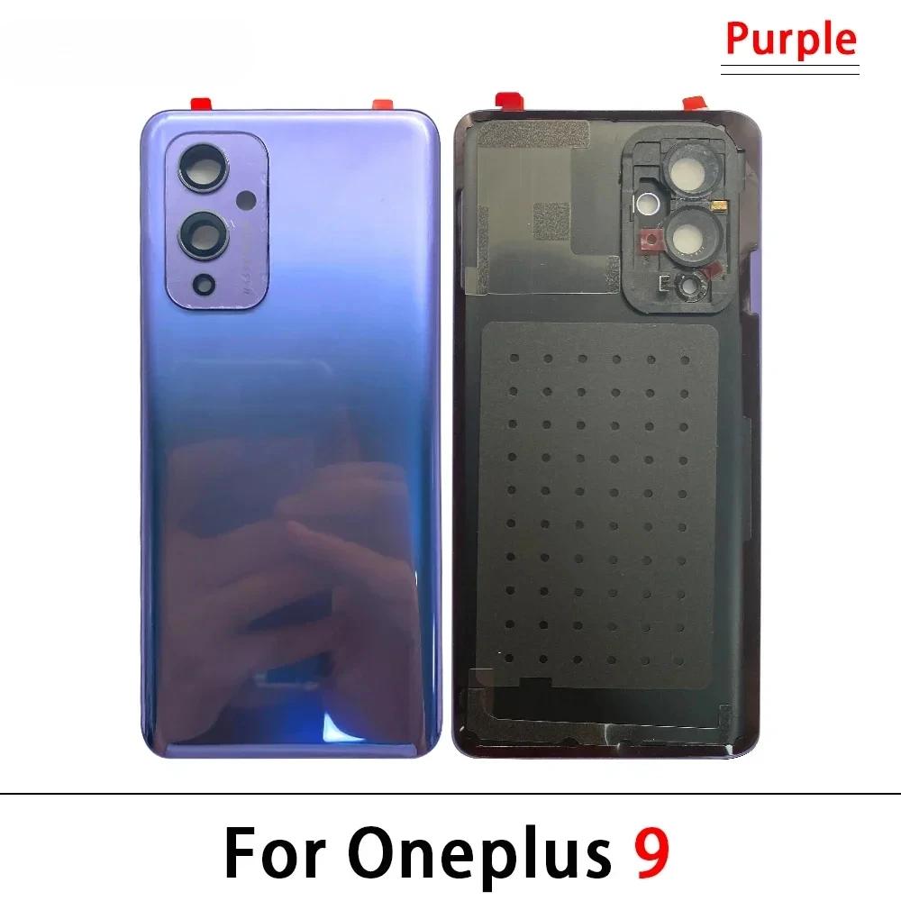 Стеклянная задняя крышка для Oneplus 9 9R 10 Pro Запасная задняя панель Корпус с клеем С окошком для камеры