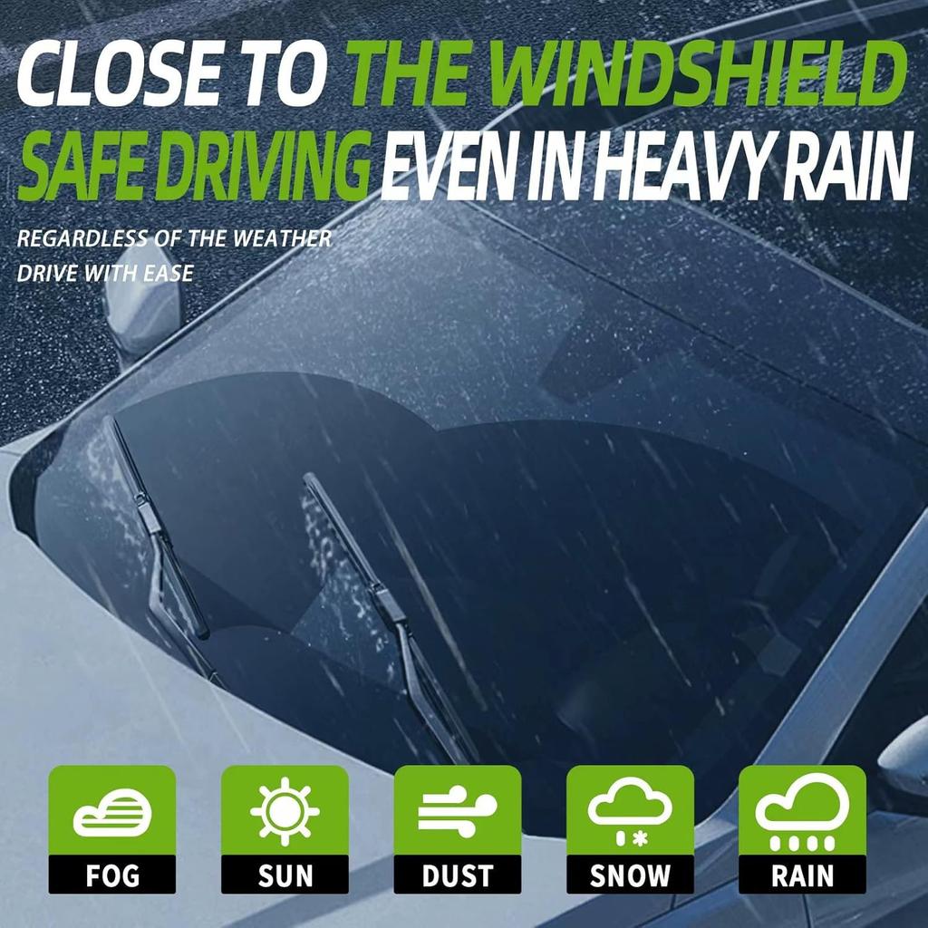 PARRATI® 24 Inch &19 Inch Of High Performance Premium All-Season Automotive Replacement Front Windshield Wiper Blades For BMW M3 328I M340I 335I