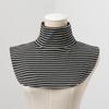 077 German Velvet Striped Bottom Fake Collar Anti-Light Artifact Fake Collar Foreign Gas Warm