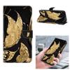 Fluorescence Golden Butterfly Pattern Painted Mobile Phone Shell for iPhone Samsung Xiaomi Redmi Motorola Nokia Sony LG Leather Case