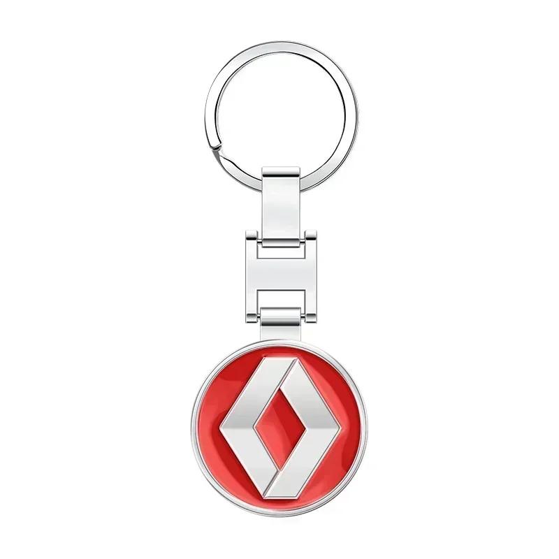 Hub Caps 1pcs Metal Car Logo Key Chain Keyring Auto Interiors Accessories For Renault Megane 2 3 Duster Logan Clio 4 Scenic 5 Ca