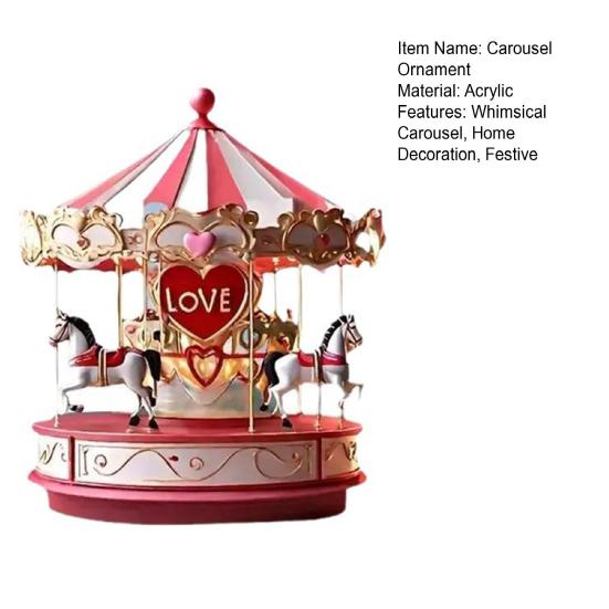 Карусель Рождественское Украшение 2D Плоский Акриловый Подвесной Карусель Подвеска Украшение Рождественской Елки