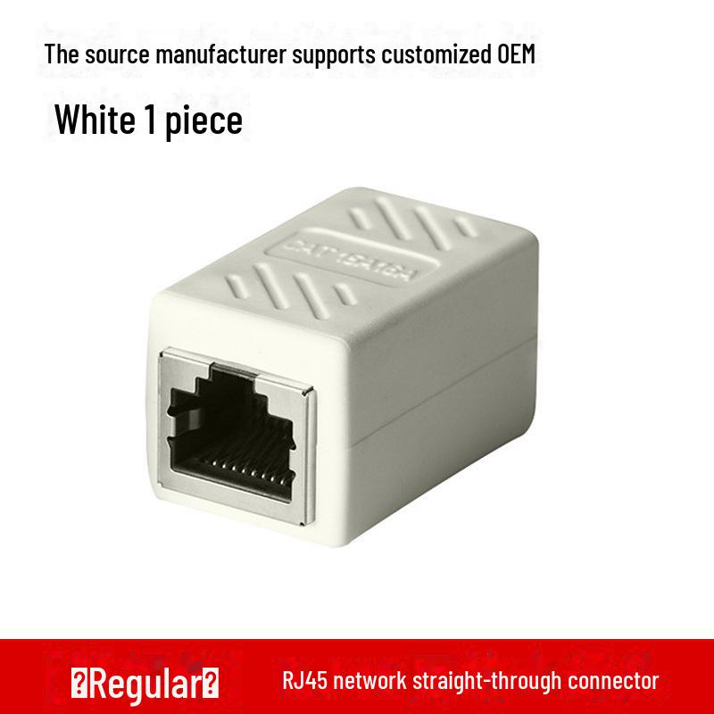 Разъем сетевого кабеля RJ45, двухпроходной прямой модуль расширения
