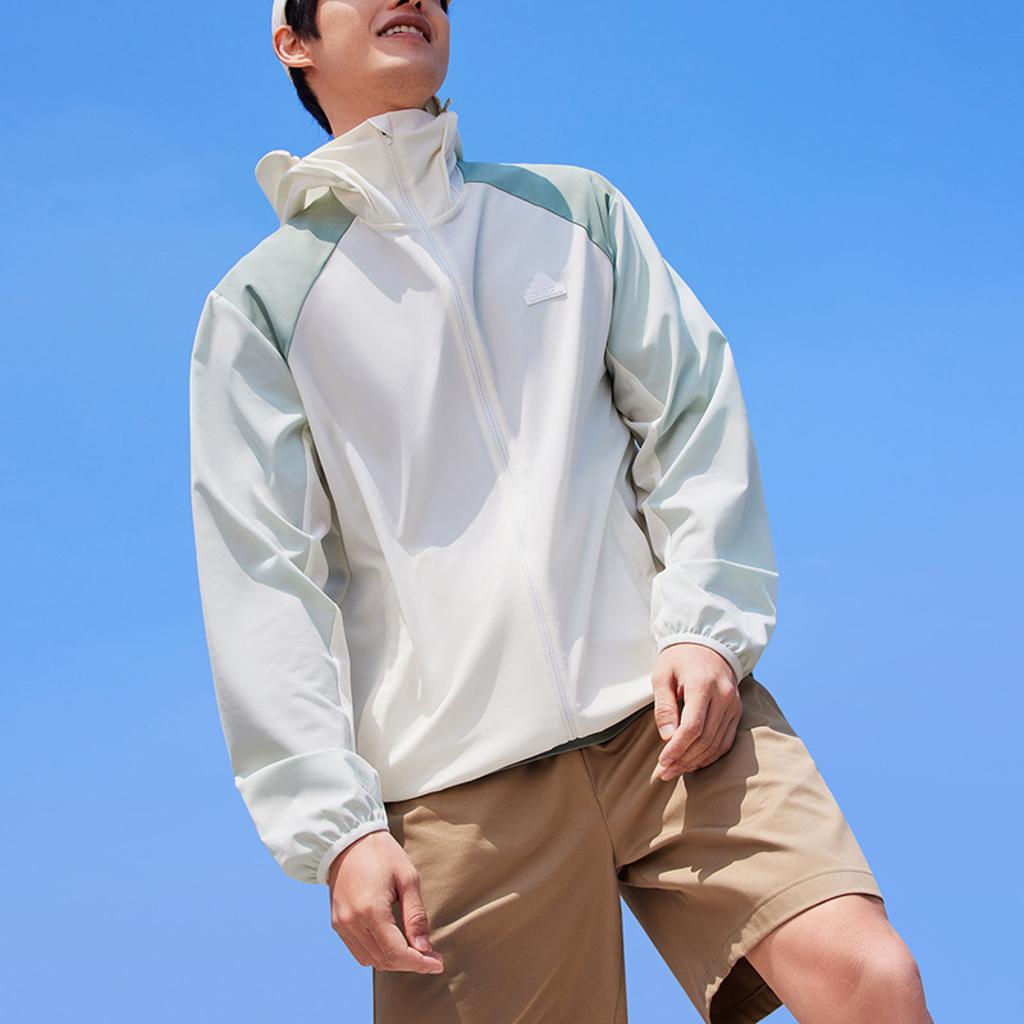 Adidas Повседневная куртка на молнии с капюшоном и длинными рукавами, верхняя одежда унисекс Han-Jade-White JJ1304