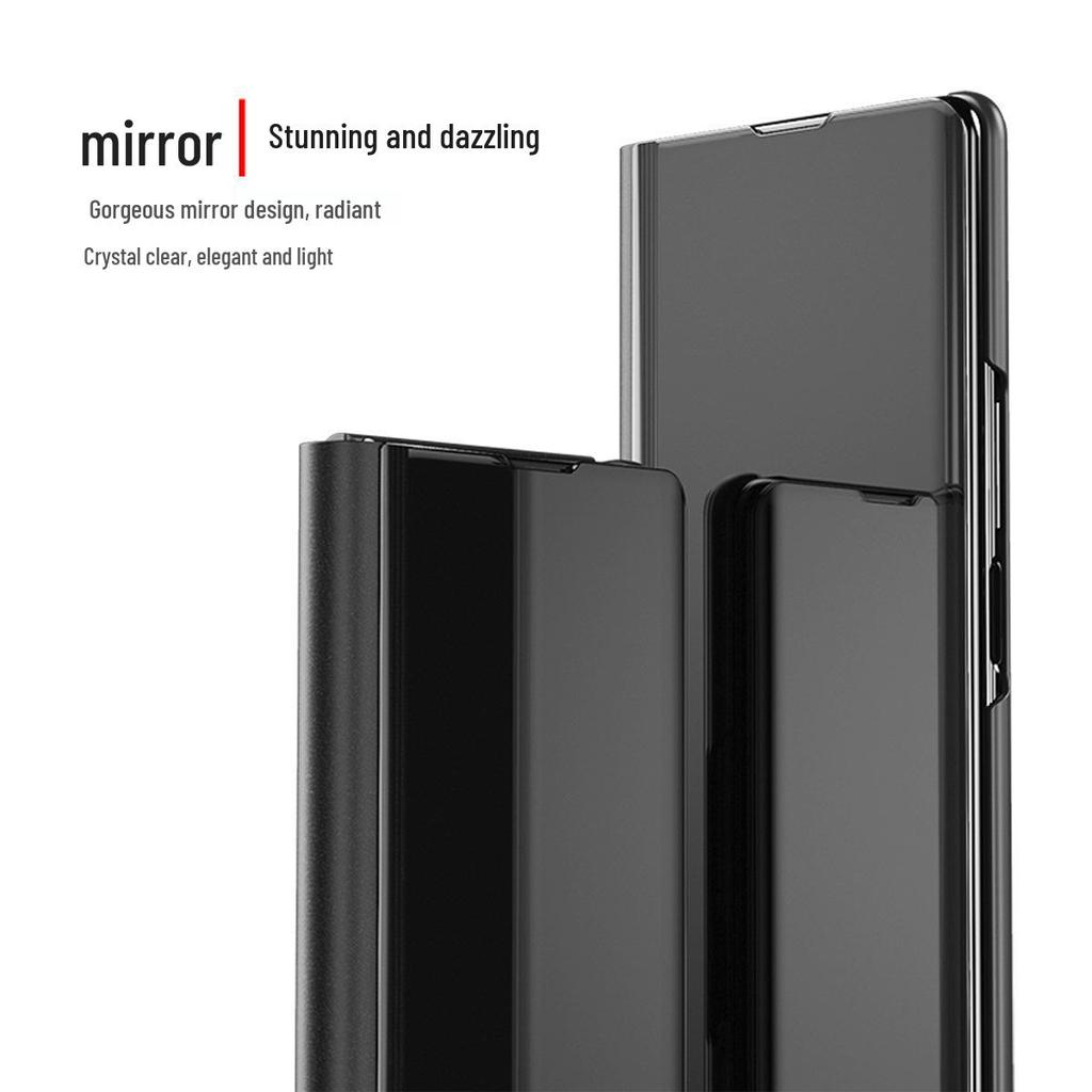3D Зеркальный флип-кейс со подставкой для Samsung Z Fold7/Oppo Find N3