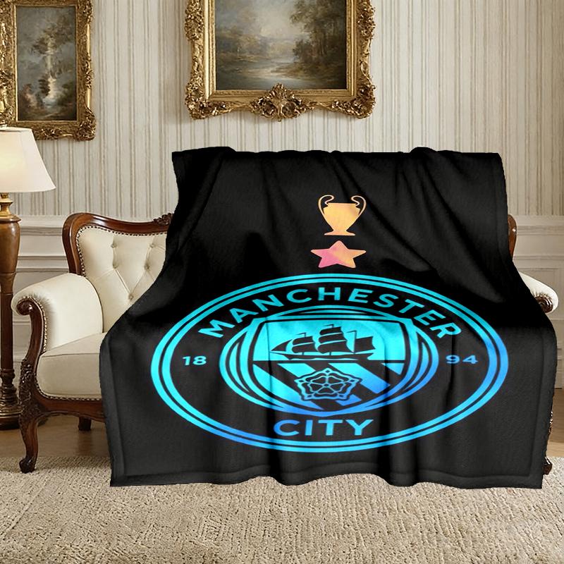 1pc Snug Manchester United Manchester City Blanket, Lightweight & Durable Print Blanket, Perfect for Home, Couch, Bed, Picnic, Travel, Office