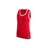Nike Dri-Fit Color Block Logo Print Quick-Dry V-Neck Sleeveless Basketball Jersey Women Jersey University-Red HF0517-658