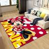 1 шт. Ковер с рисунком Микки Мауса и Минни от Disney, Ковер для зоны, Нескользящий ковер, Ручная стирка, Коврик для пола, Подходит для гостиной, спальни, домашнего декора