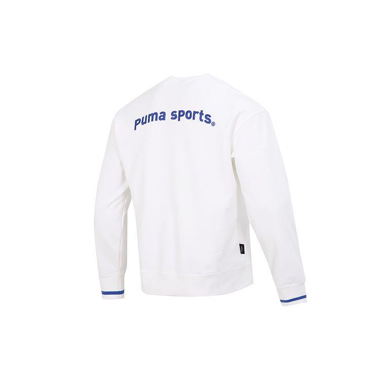 Puma Толстовка с вышивкой логотипа Team Crew Мужские топы Белый 620614-02