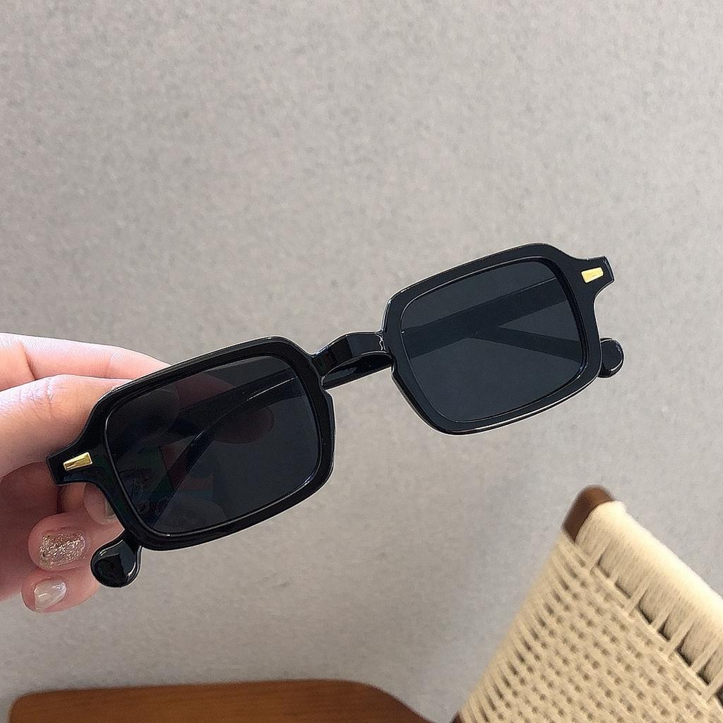 Простые квадратные солнцезащитные очки для мужчин и женщин, ретро очки, летние солнцезащитные очки, пляжные модные очки