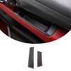 Soft Carbon Interior Door Armrest Strip Cover Trim For Fiat 500 Abarth 595 11-22