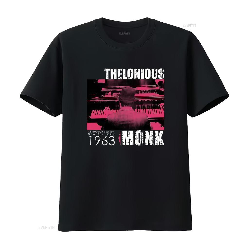 THELONIOUS MONK CBS Recording Session New York City 1963 T Shirt for Men S M L XL 2XL Hi Fidelity Merch vintage Washed