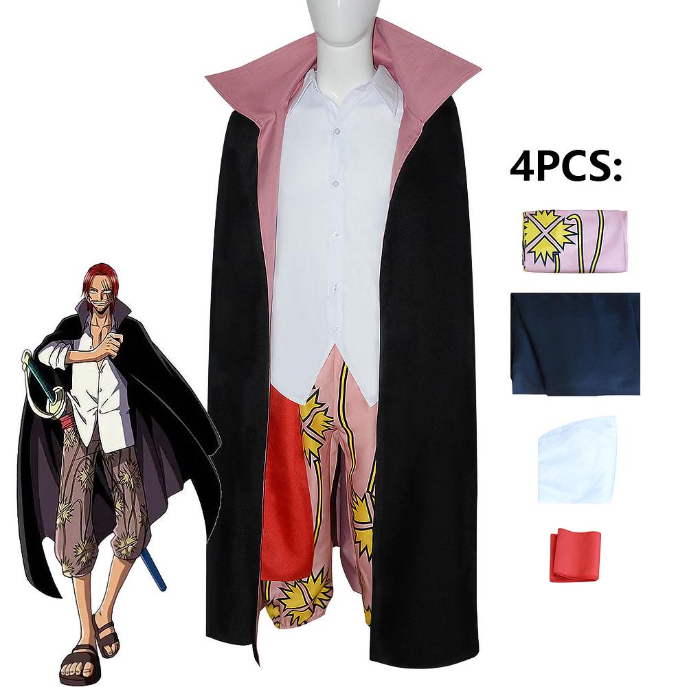 One Piece Shanks Anime Cosplay Costume