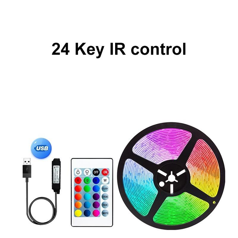 Светодиодная лента USB Bluetooth RGB 5 В Светодиодная лампа RGB Гибкая светодиодная лампа Лента RGB Телевизор Настольный экран Подсветка диодной ленты