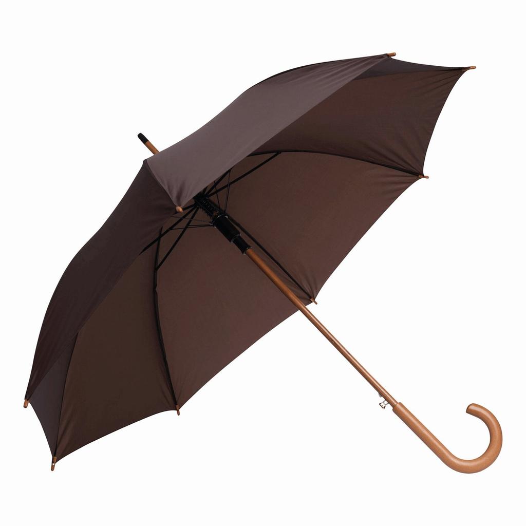 L-Merch Tango Wooden Handle Automatic Stick Umbrella