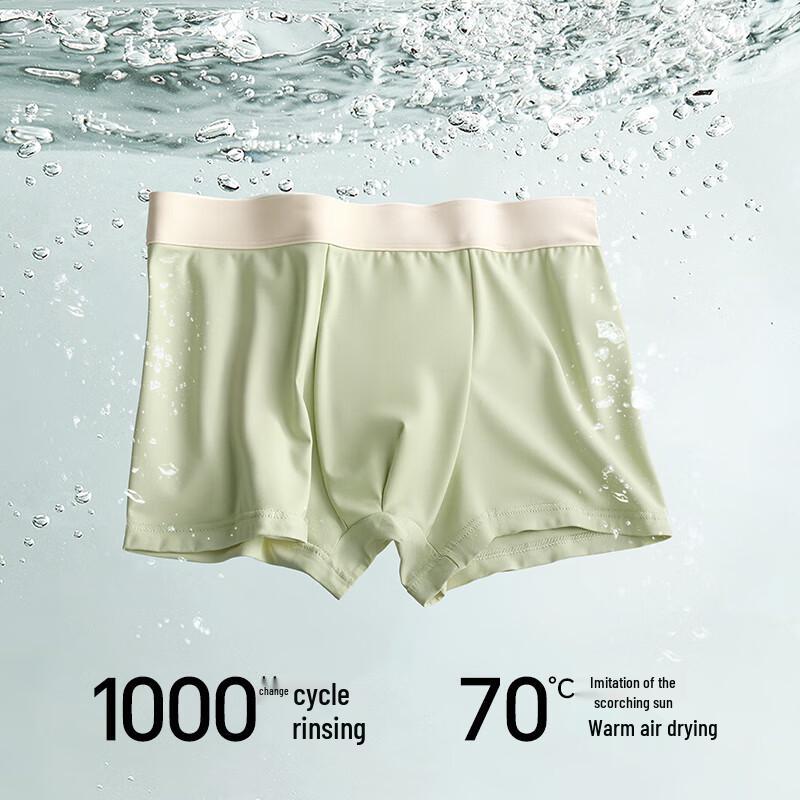 Freego Men's 10A Antibacterial Class A Pure Cotton Boxer Briefs - 4-Pack