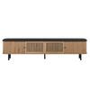 Modern TV cabinet, TV stand, TV panel, low TV cabinet. Two sliding doors, two lattice doors, unique design. 190 x 35 x 45 cm (L x W x H)