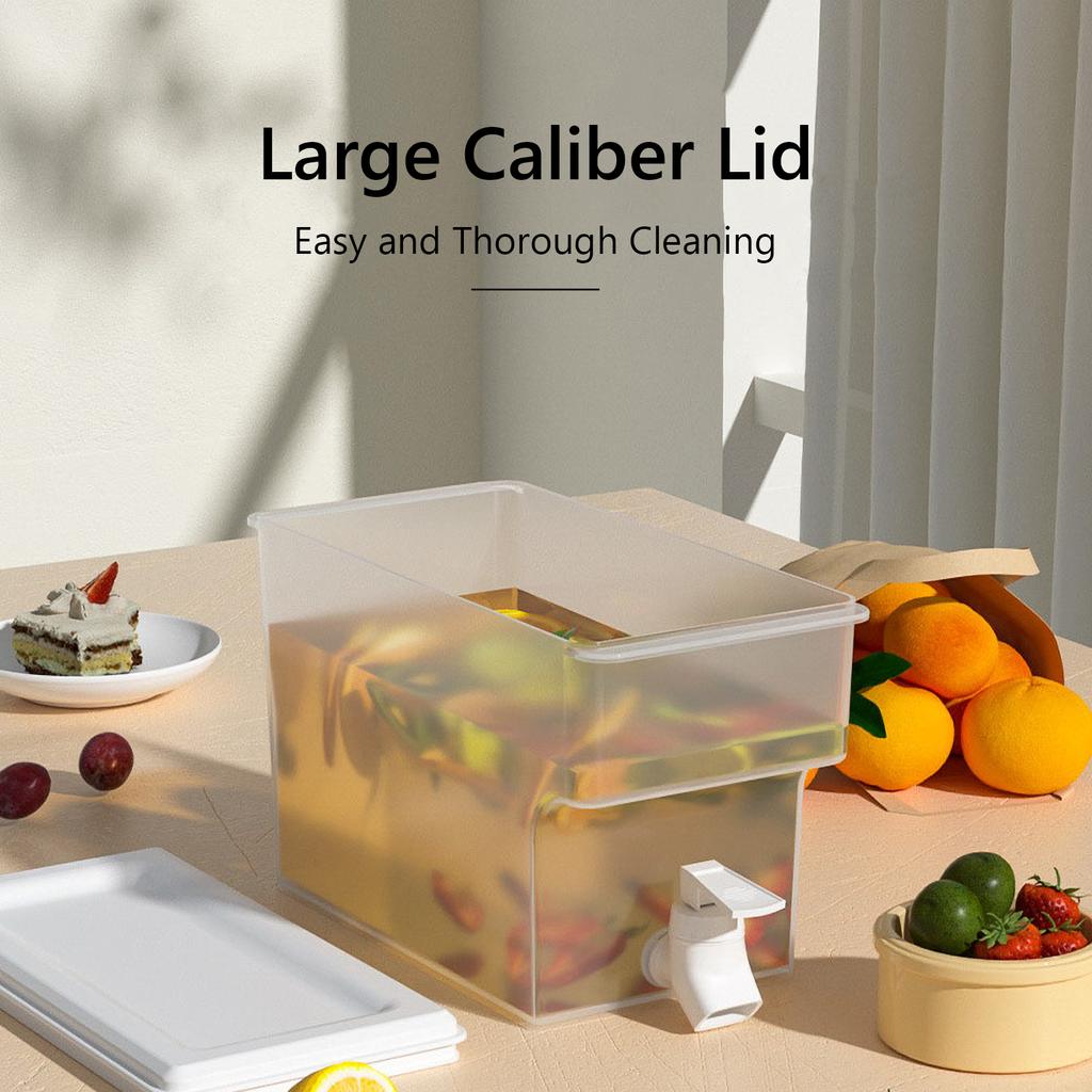 Cold Kettle Water Container Beverage Dispenser with Faucet Refrigerator Iced Cold Kettle Home Large