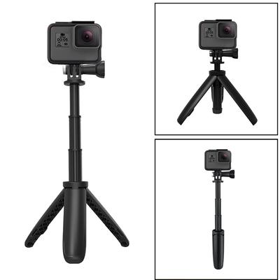 Складной штатив портативный штатив монопод для Go Pro Hero 12 11 10 9 черный Session Osmo экшн-камера аксессуары мини-штатив для видеоблога