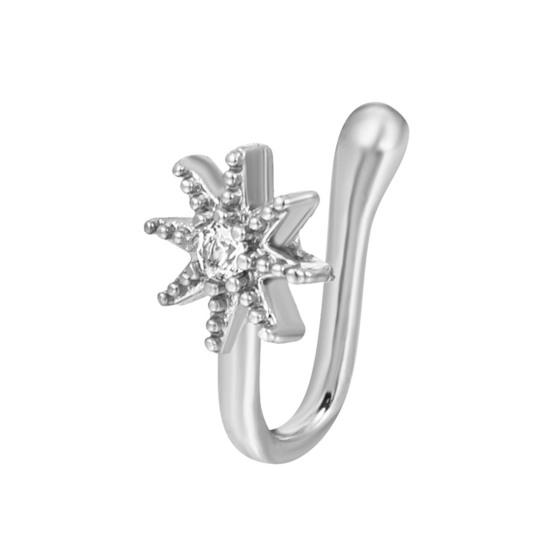 Стильное поддельное кольцо в носу, универсальная форма, женская U