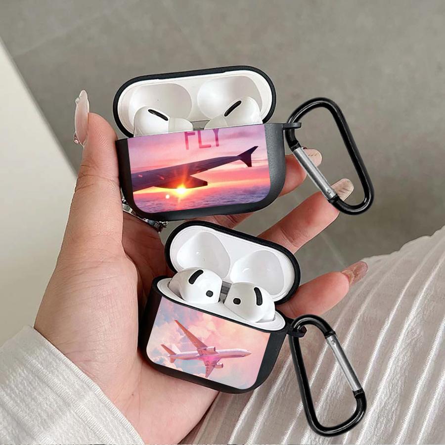 Чехол для наушников Чехол-крышка Для Airpods 4 2 3 1 Pro3 Pro Pro2 Самолет