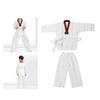 Детская белая форма для тхэквондо TKD костюмы одежда WTF каратэ дзюдо тхэквондо добок одежда
