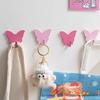 2/4/6PCS Macaron Colored Metal Butterfly Hooks Home Bedroom Wall Decoration Hooks Bags Keys Storage Organization