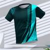 Simple Geometric Pattern Men's Sports T-shirt Summer Fashion 3D Printed Short Sleeved Top Casual and Comfortable Fitness Round Neck Clothing