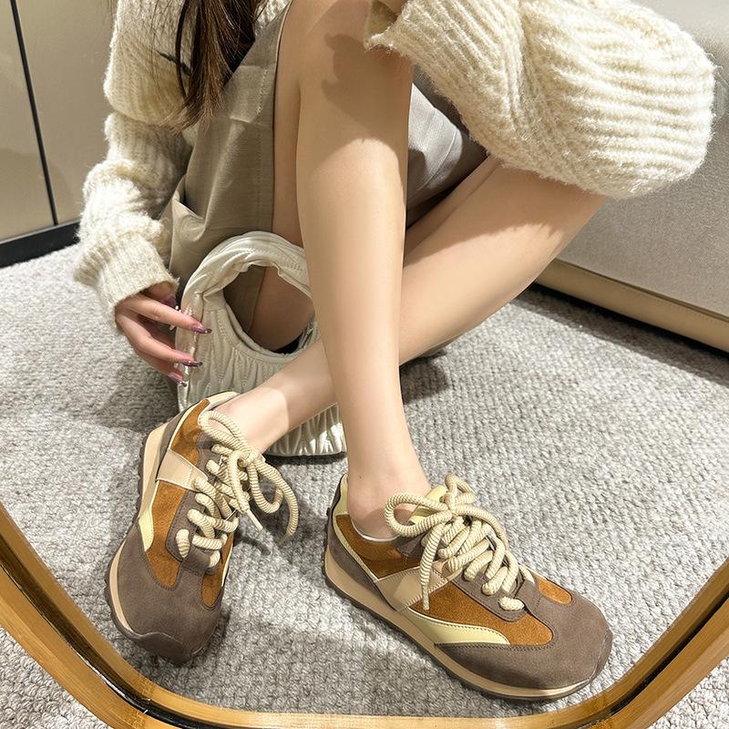 Виноградная мать та же обувь, немецкие тренировочные туфли, кожаные ретро кроссовки Форрест Гамп, женская повседневная обувь, дышащая спортивная обувь, большой размер 41-43