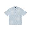 New MLB MONOGRAM Collection New York Yankees SS25 Shirt Unisex Light Blue 3ADRM0553-50BLL