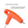 uxcell 4mm Metric Long Arm Hex Wrench Repair Orange for Automotive and Home Maintenance CR-V T-Key Tool,